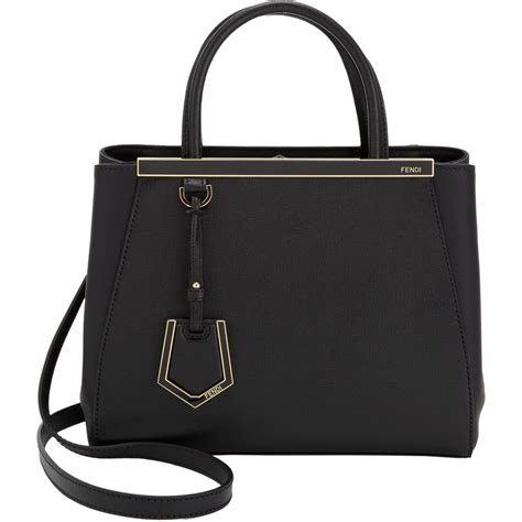 fendi 2jours mini tote bag black|fendi 2jours handbag.